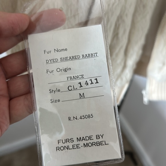 Carole Little Vintage Dyed Sheared Rabbit Jacket Size M - Picture 10 of 14